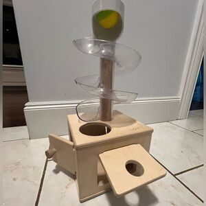 Lovevery Ball Drop - Wooden Toy with Spiral Ball Drop